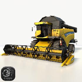 3D New Holland CX6090 Combine harvester HD
